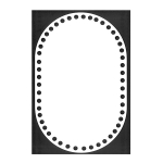 Seitenteil für Strickbeutel Oval Plexiglass 26cm.Χ17cm.(02400) Farbe Νο 3